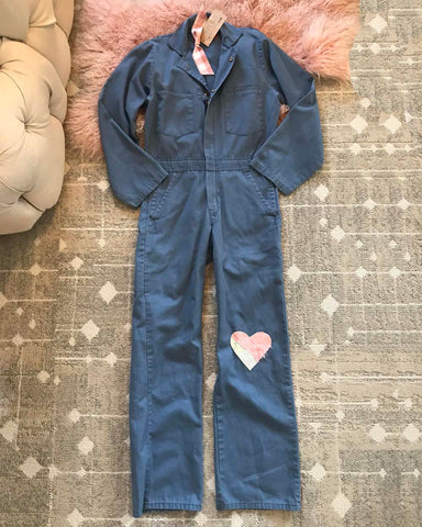 Vintage Quilted Heart Coveralls