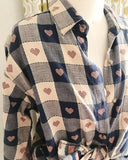 Vintage Heart Check Top: Alternate View #3