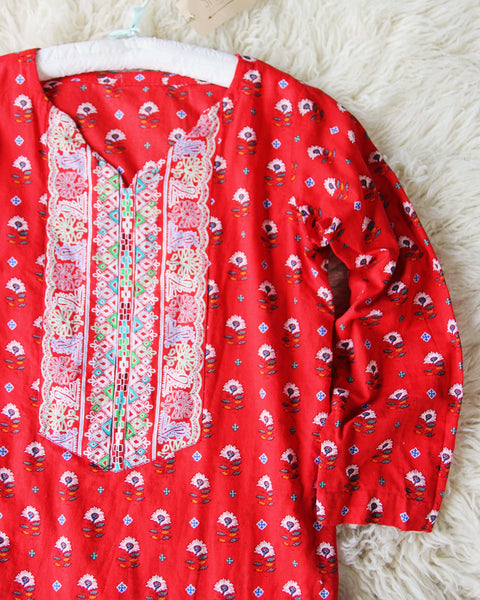 Vintage Indian Block Print Tunic: Featured Product Image