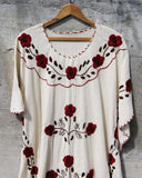 Vintage Mexican Embroidered Dress: Alternate View #2