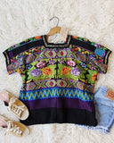 Vintage Mexican Needlepoint Tunic: Alternate View #3