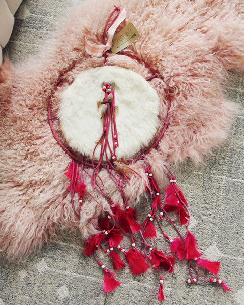 Handmade Large Pink Dreamcatcher: Featured Product Image