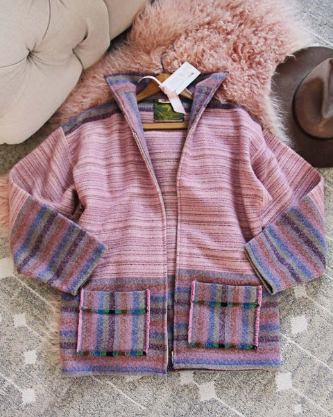 Vintage Pink Woven Jacket: Featured Product Image