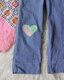 Vintage Quilted Heart Overalls: Alternate View #3