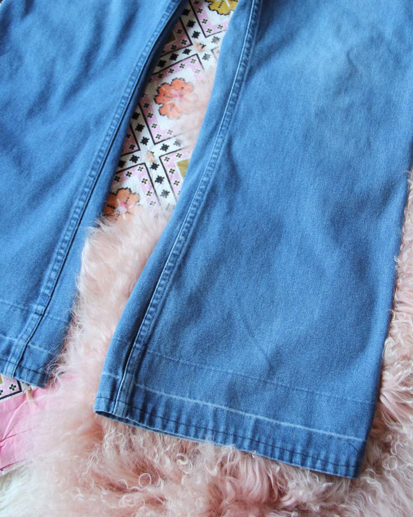Vintage Quilted Heart Jeans, Sweet Vintage Quilt Denim Jeans from Spool 72.