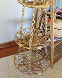Vintage Rattan Hanging Baskets: Alternate View #3