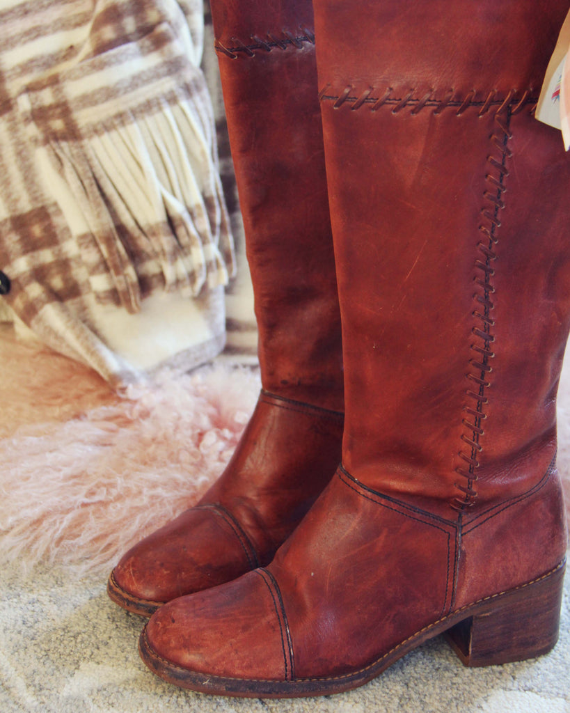 Vintage Stitch Boots Size 9, Sweet Vintage Leather Boots from ...