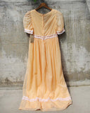 Vintage Swiss Peach Dress: Alternate View #4