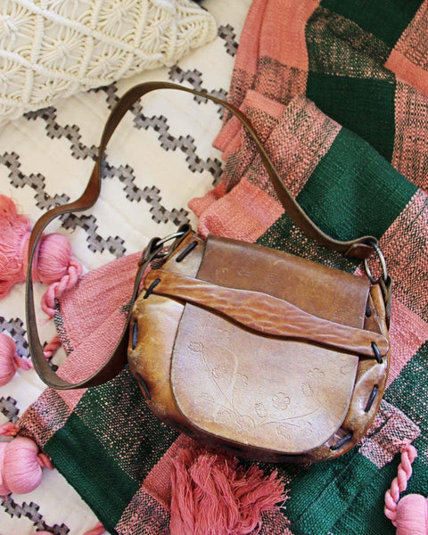 Vintage 70's Tooled Bag: Featured Product Image