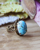 Vintage Turquoise Ring: Alternate View #2
