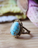 Vintage Turquoise Ring: Alternate View #1