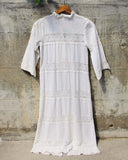 Vintage White Lace Maxi Dress: Alternate View #4