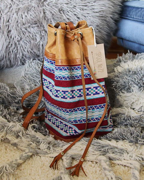 Vintage Woven Backpack: Featured Product Image