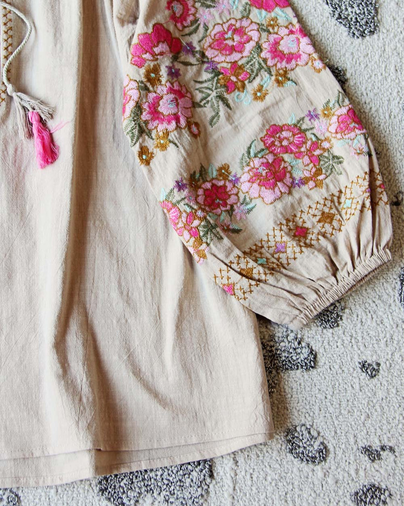 Virgo Embroidered Top, Sweet fall embroidered tops from Spool 72.