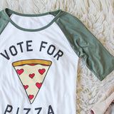 Vote for Pizza Tee: Alternate View #2