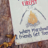 Welcome to the Firepit Sign: Alternate View #2
