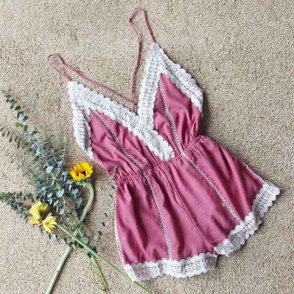 Whiskey & Rye Romper in Rose: Featured Product Image
