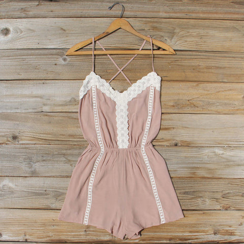 Whiskey & Rye Romper in Taupe