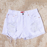 White Sands Distressed Shorts: Alternate View #2