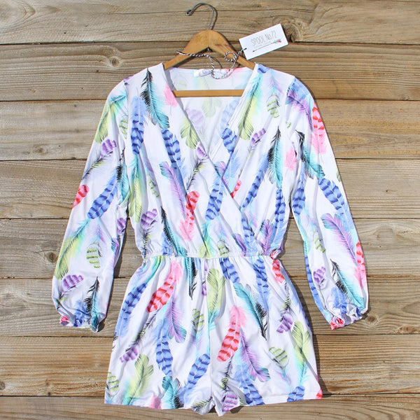 Wild Feather Romper: Featured Product Image