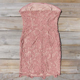 Wild Horses Lace Dress in Dusty Pink: Alternate View #4