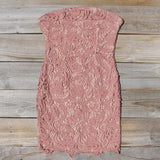 Wild Horses Lace Dress in Dusty Pink: Alternate View #1