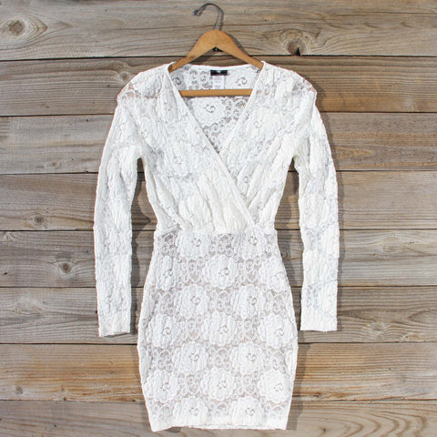 Wild Lace Dress in White