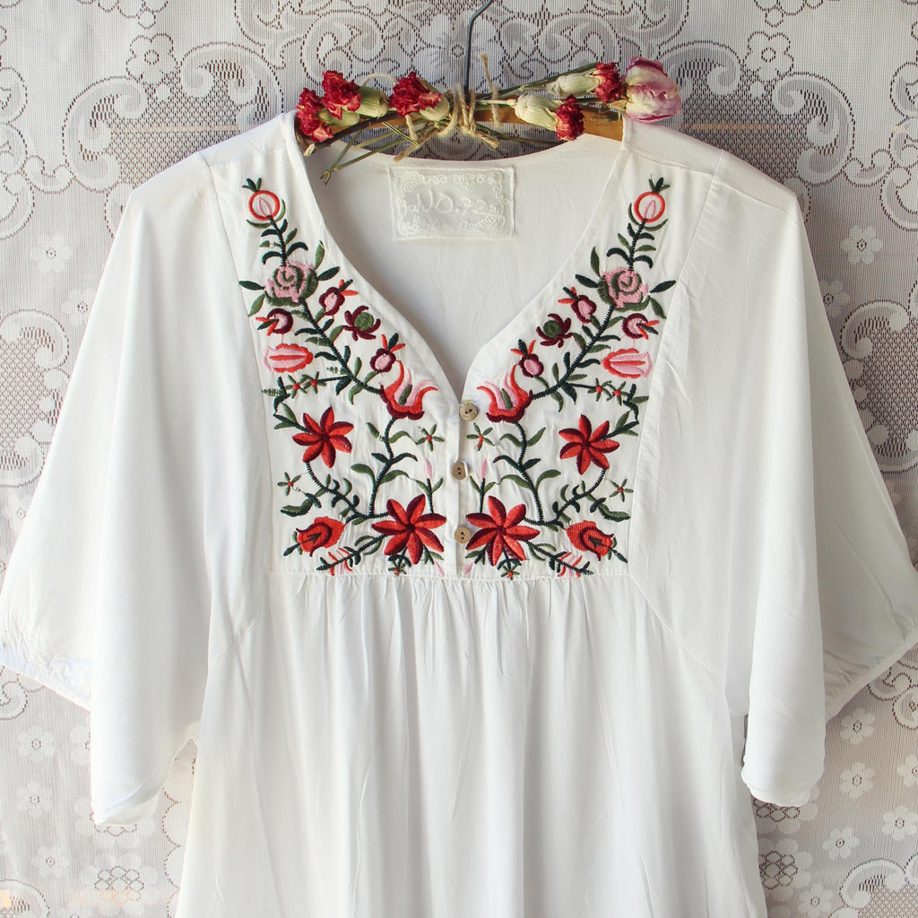 Wild Roses Dress in White, Sweet Summer Dresses from Spool 72. | Spool ...