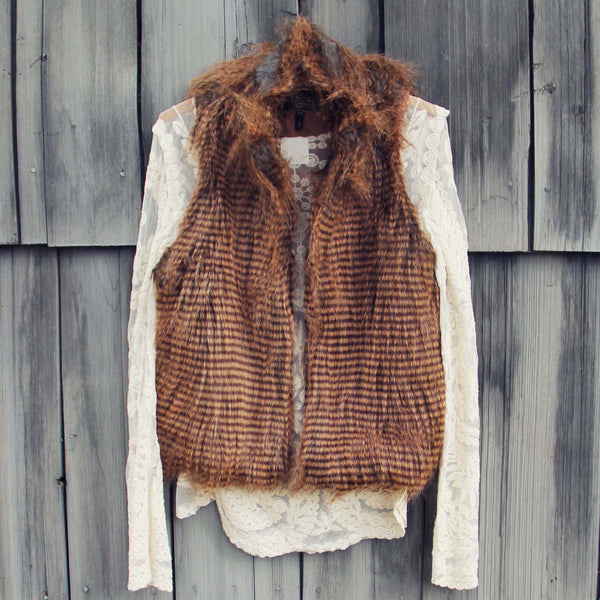 Winter Moon Faux Fur Vest: Featured Product Image