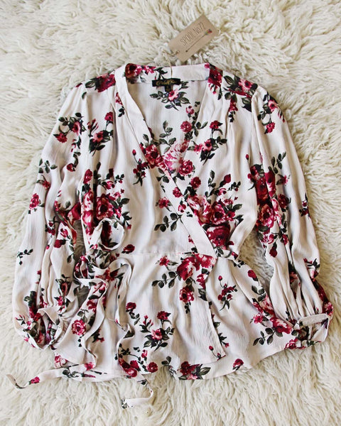 Winter Rose Wrap Top: Featured Product Image