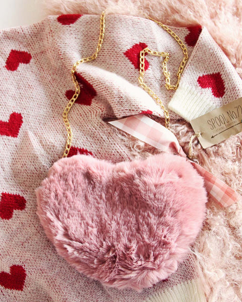 Winter Heart Tote in Pink: Featured Product Image