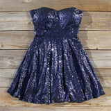 Wishing Star Party Dress in Navy: Alternate View #1