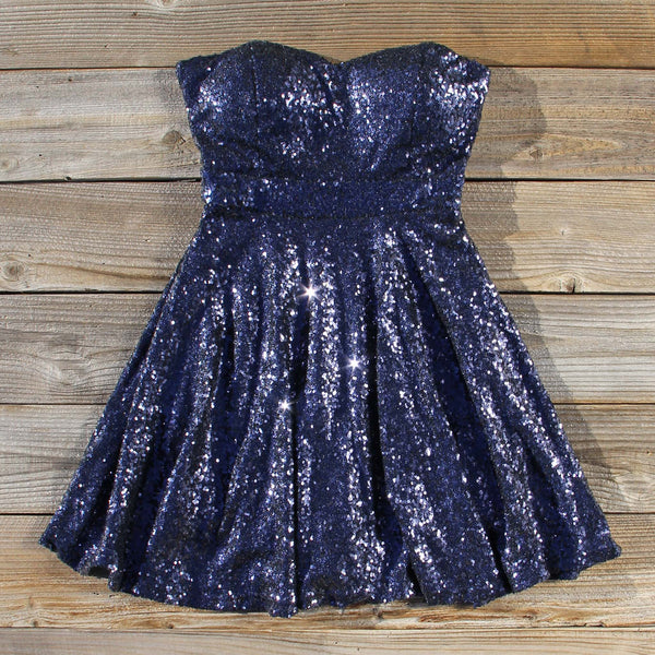 Wishing Star Party Dress in Navy: Featured Product Image