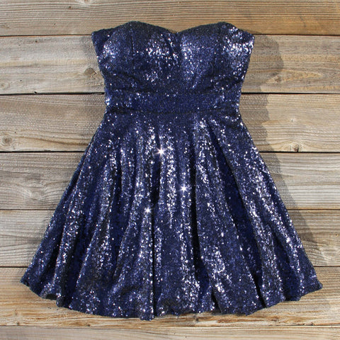Wishing Star Party Dress in Navy