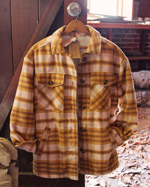 Wood Shed Shirt Jacket in Pink: Featured Product Image